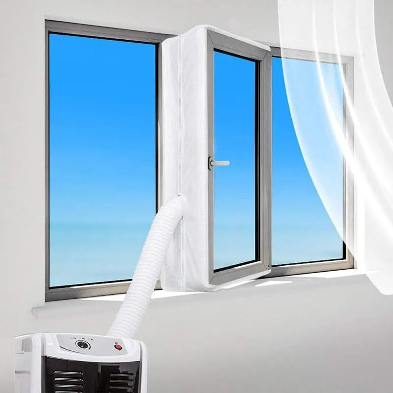 Hitopin Kit de Ventana Portátil para Aire,Kit Ventana Aire Acondicionado,Sellado Ventana Aire Acondicionado Portátil,Apto para T