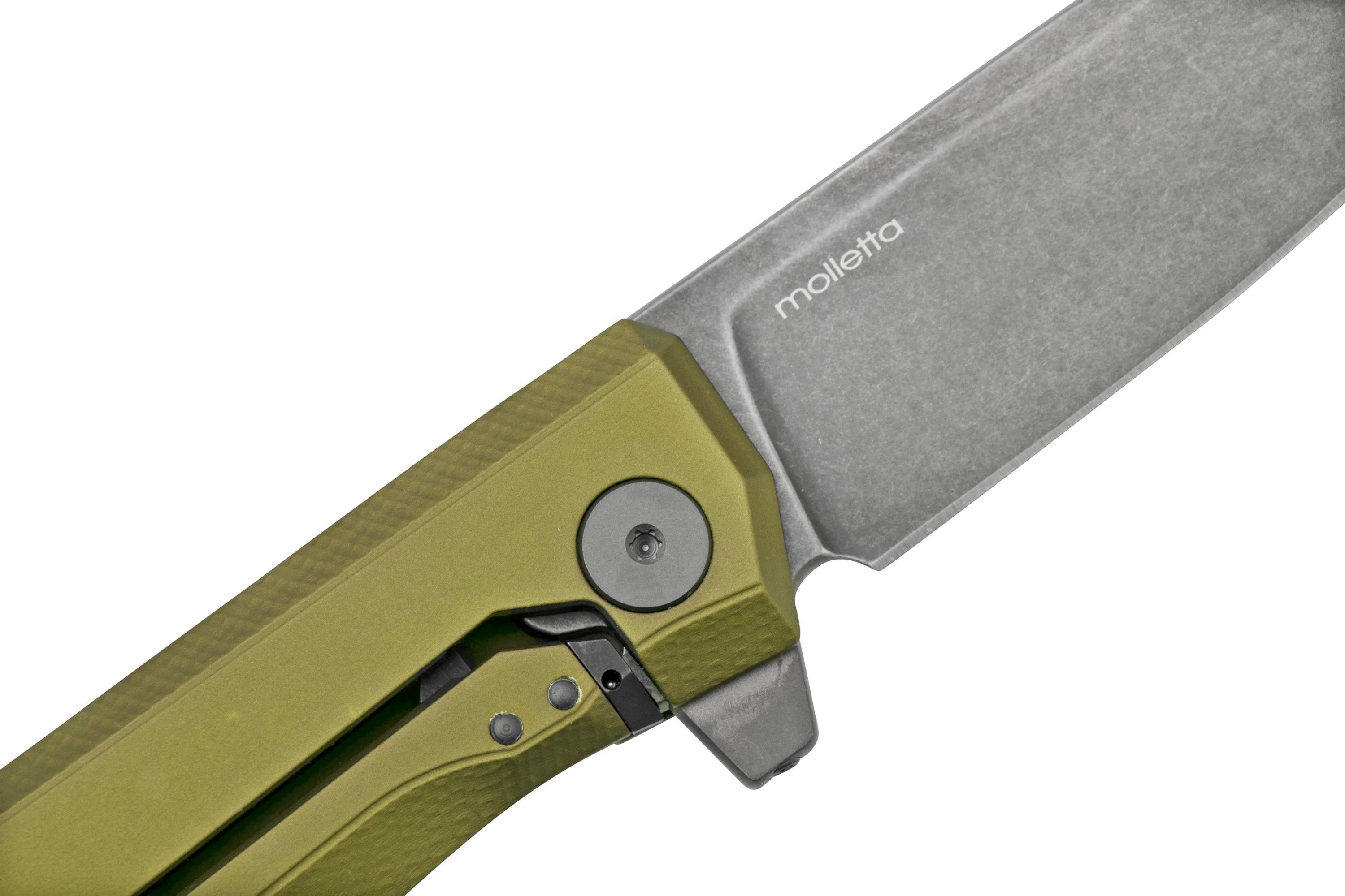 LionSteel Myto MT01A GB Green Aluminium, Black navaja, diseño Molletta