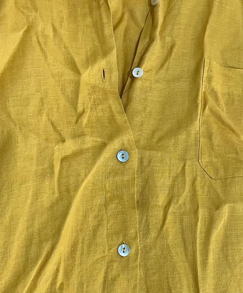ZARA Vestido Camisero Mostaza